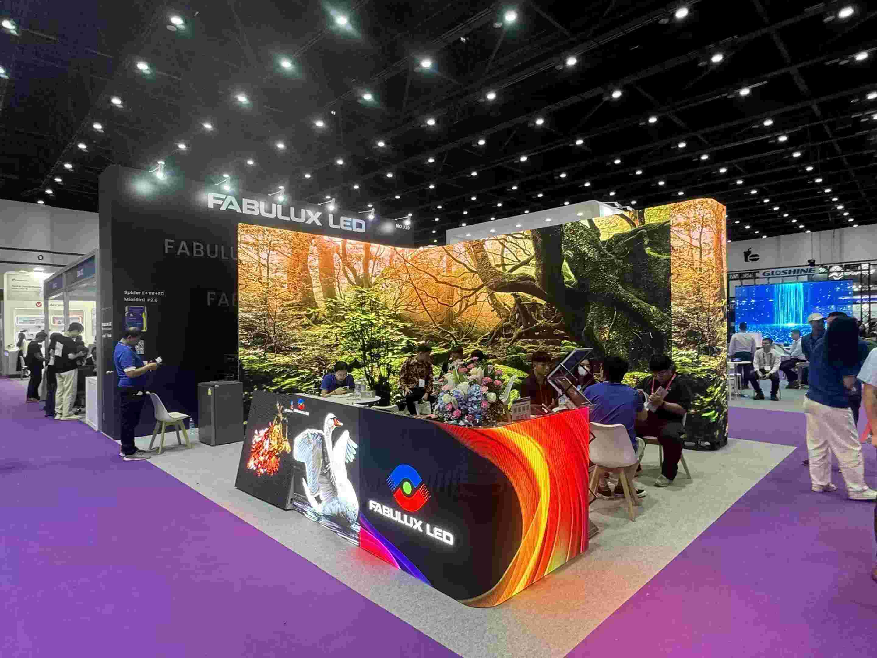 Fabulux LED display showcase InfoComm Asia 2024