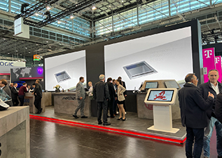 Germany, D&uuml;sseldorf EuroShop Trade Fair PARTNER Tech Booth