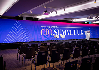 UK The Official CIO Summit UK HD Indoor LED Backdrop