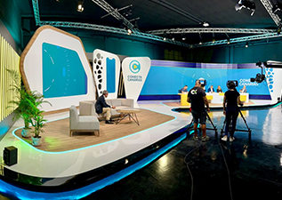 Televisi&oacute;n Canaria "Conecta Canarias" TV Studio in Spain