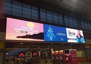 Indoor Fixed Display TMAX Series P2.6 Applied In Train Station