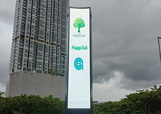 Thailand Outdoor Double-Sided Curved Screen &ldquo;Clock Tower&rdquo; Project