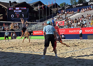 LED Perimeter Screens at the Swiss Volleyball Championship