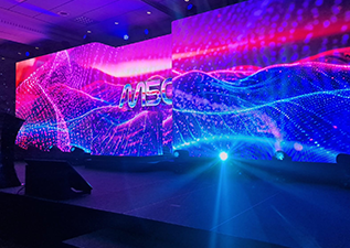 UK 3D Layered Stage Backdrop Indoor LED Display Project
