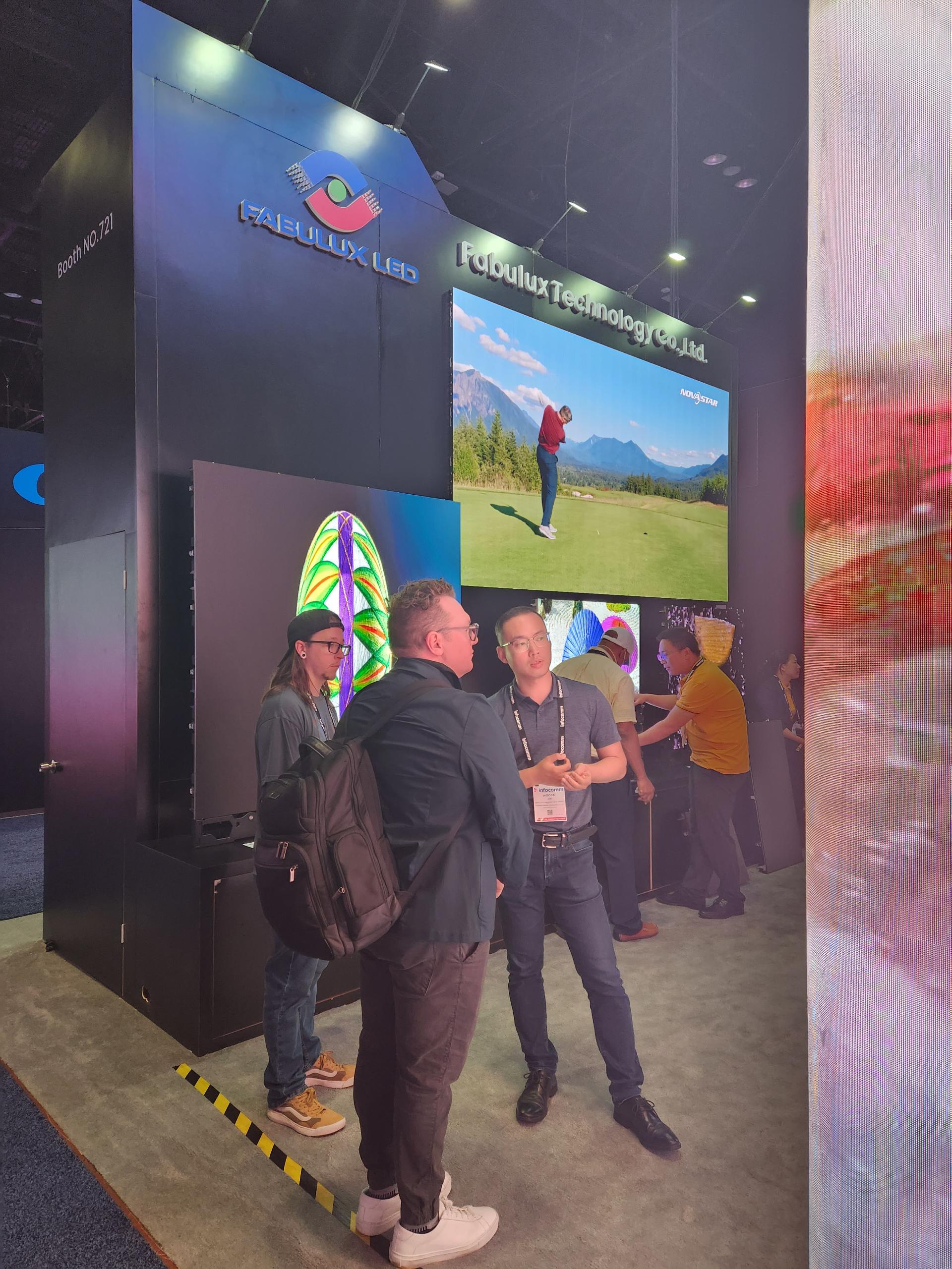 Indoor LED screen technology showcase