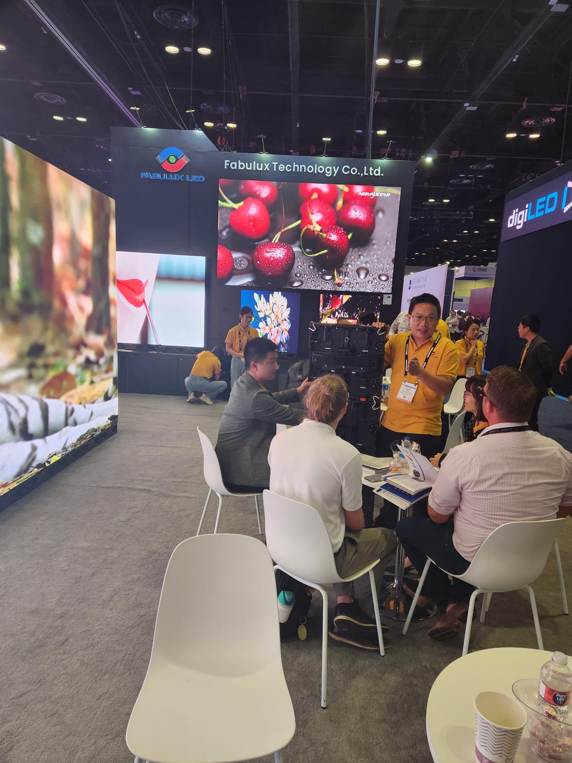 Fabulux team at InfoComm 2023 booth