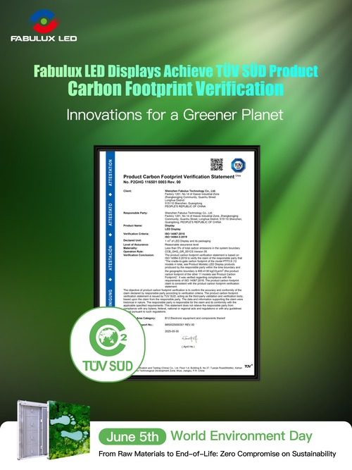 Fabulux TÜV SÜD Product Carbon Footprint Certification