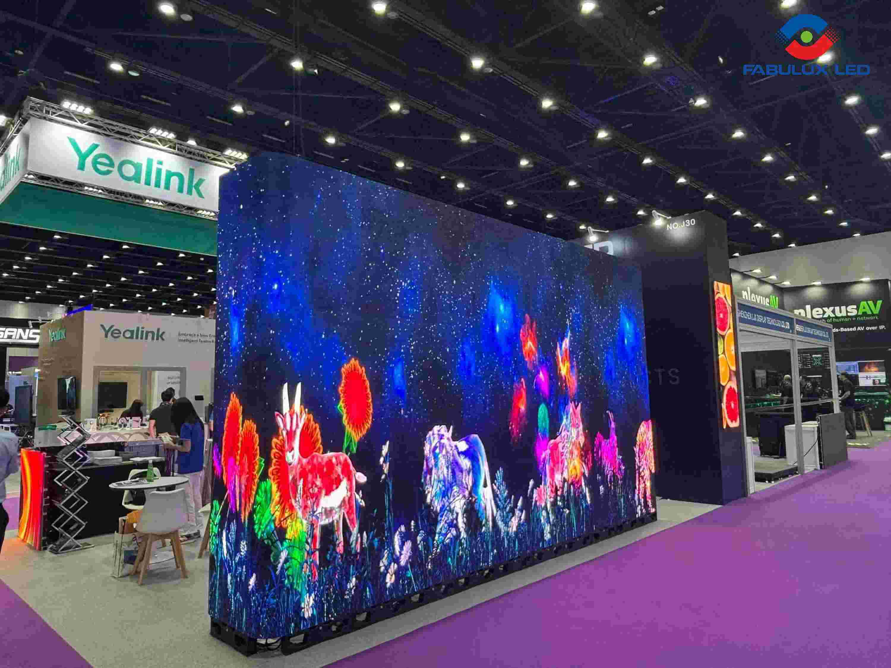 Fabulux exhibition booth LED solution demo Bangkok