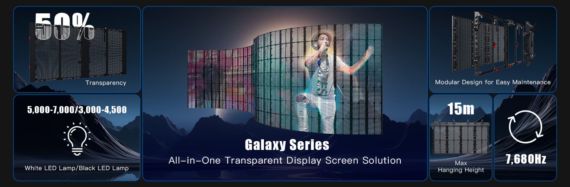 Fabulux Galaxy Series Transparent LED Display
