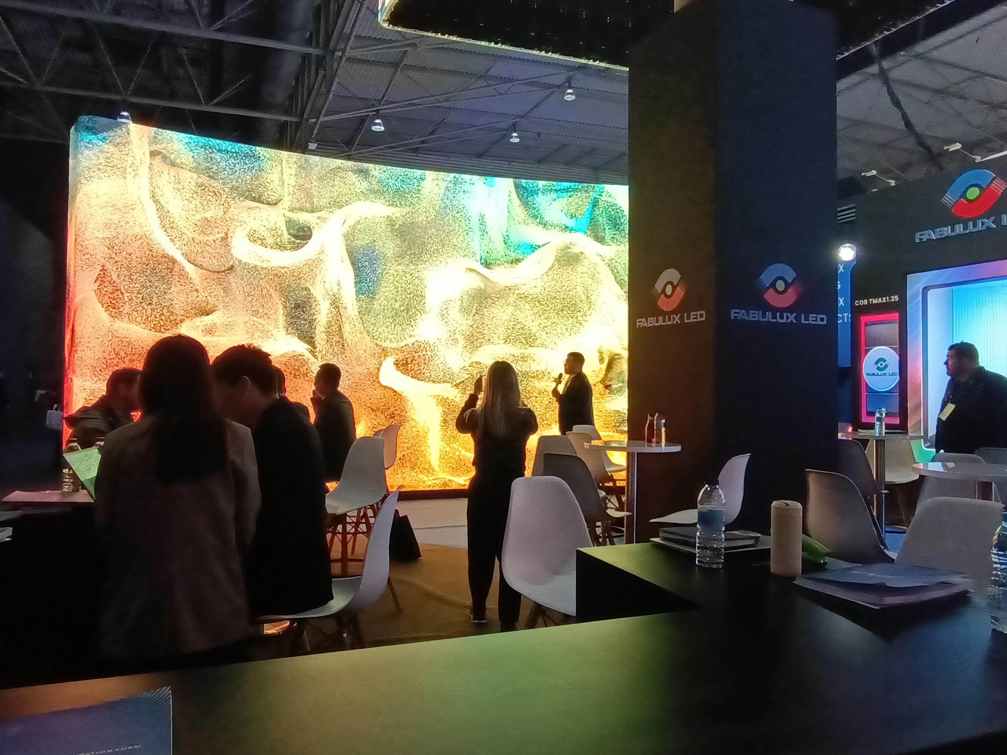 Fabulux LED solution demonstration ISE 2023