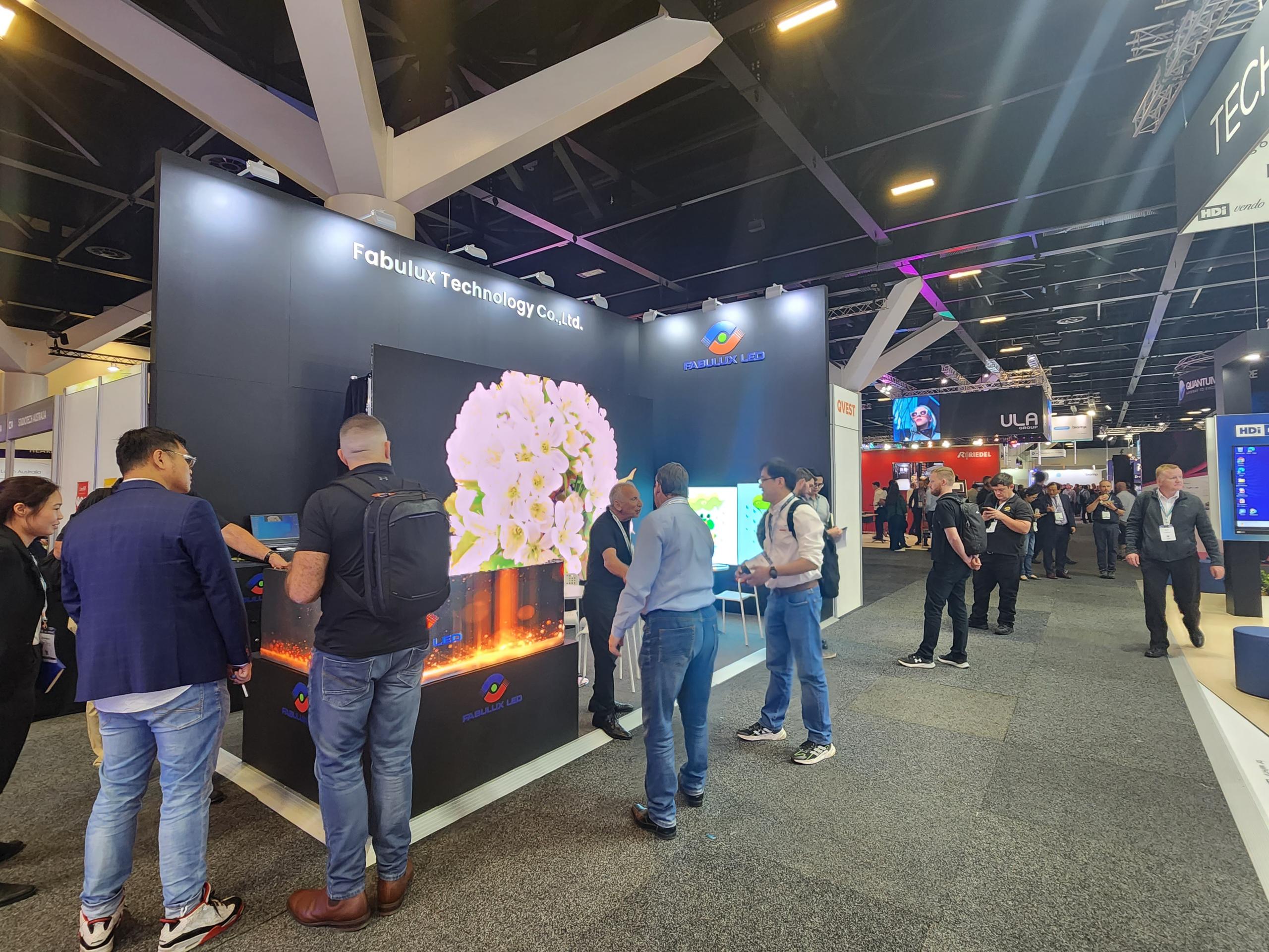 Indoor rental LED display system Fabulux booth