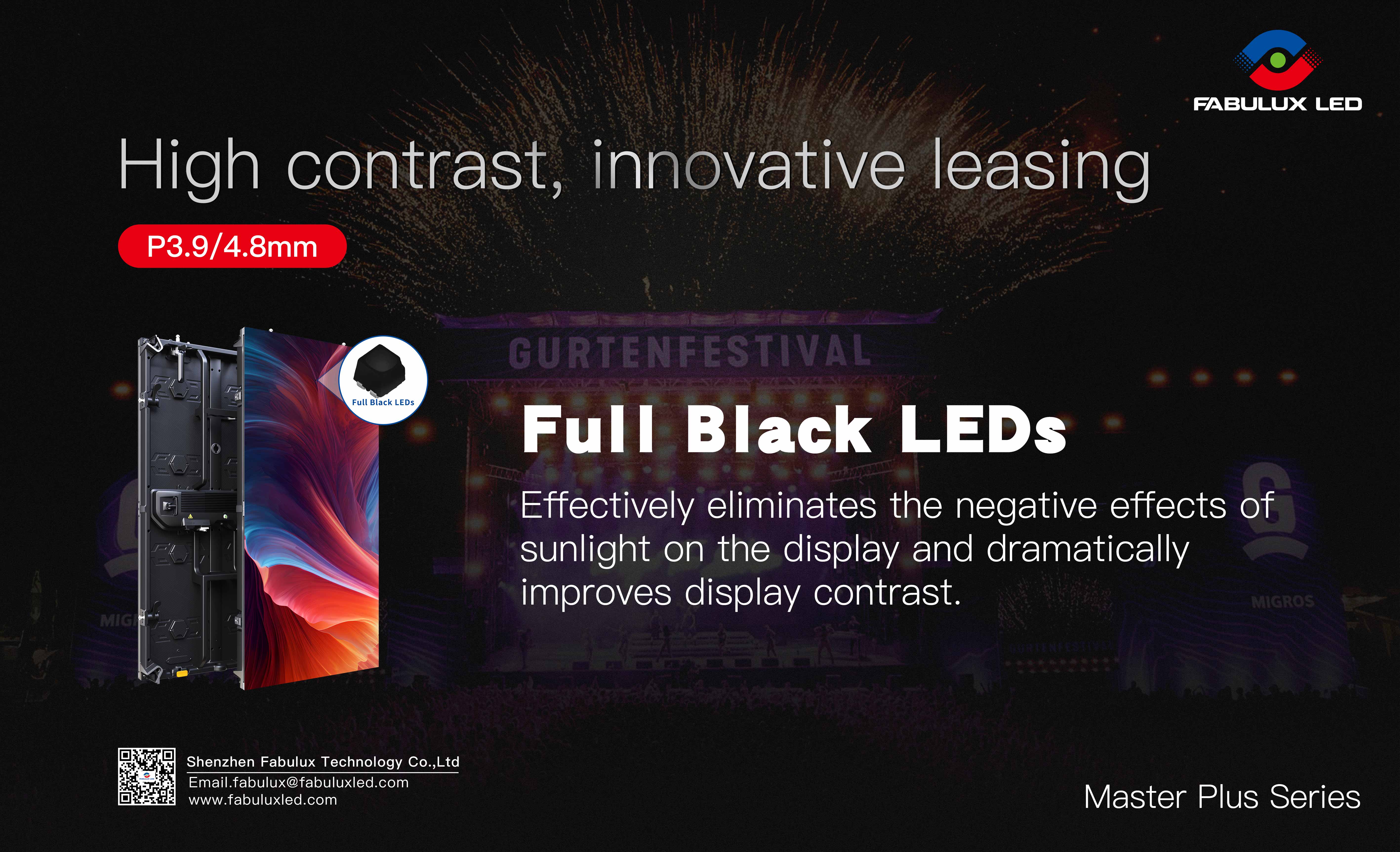Fabulux Master Plus Series Full Black LED Display