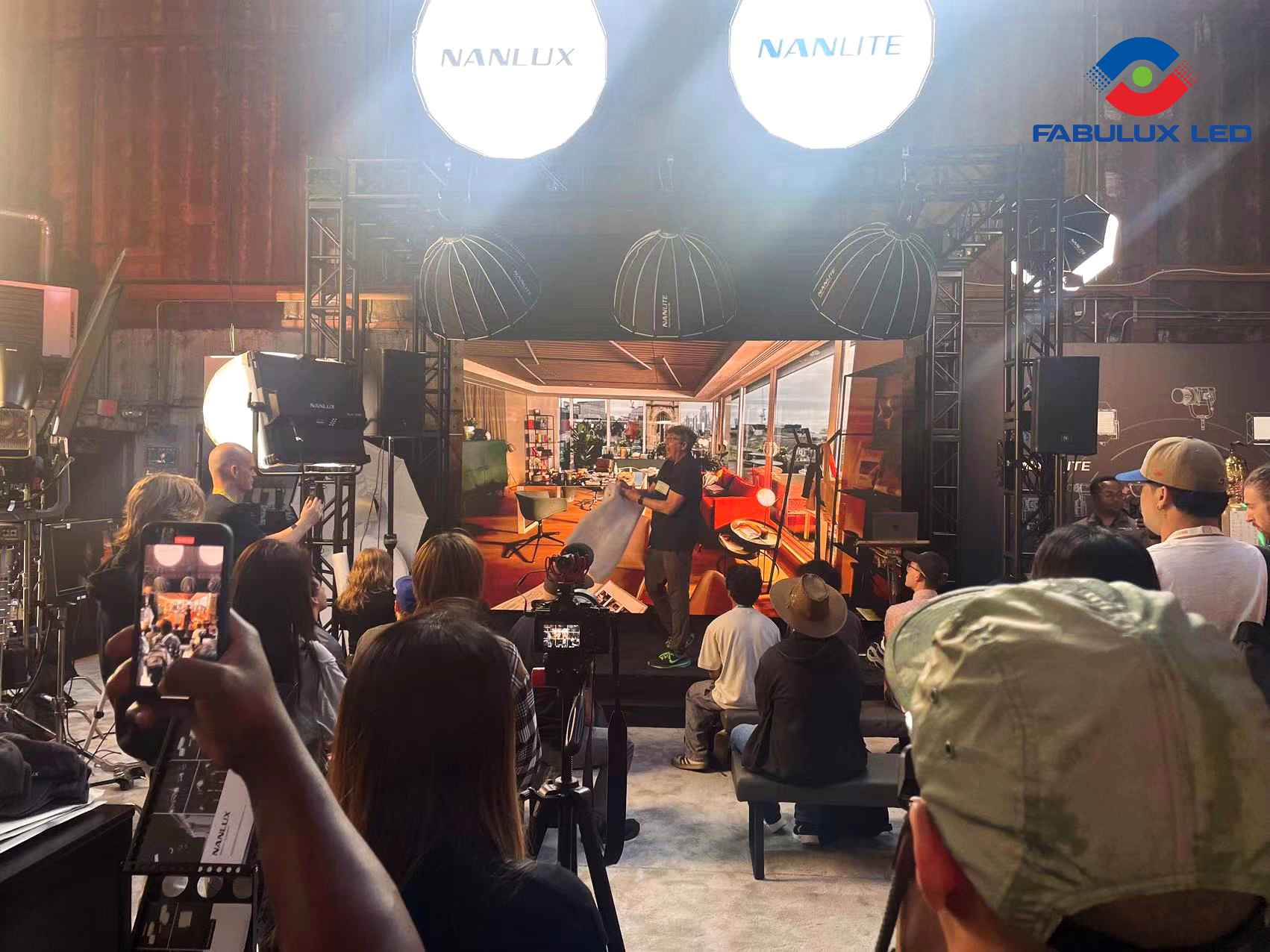 Fabulux and Nanlux booth at Cine Gear LA Expo