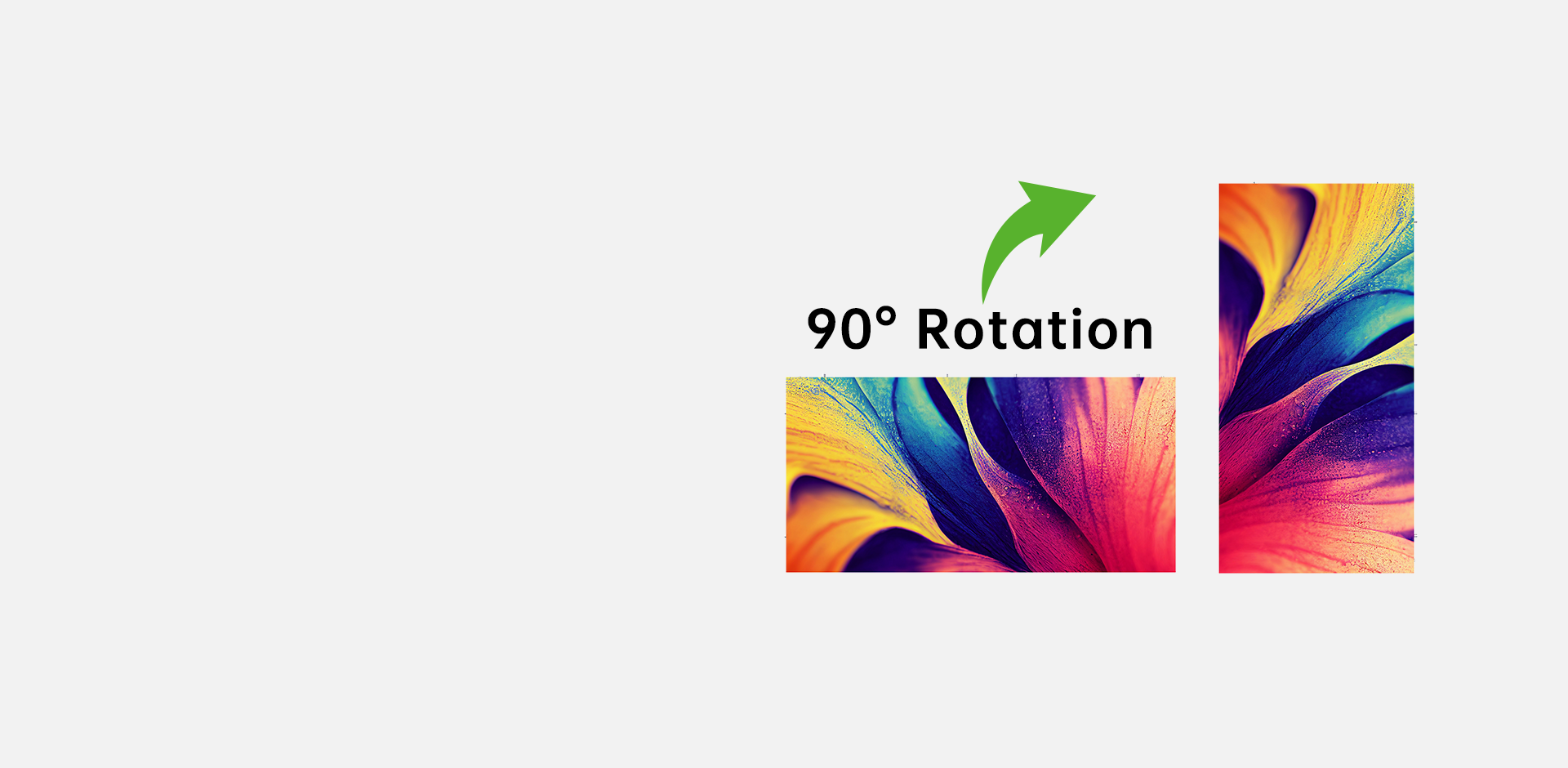 Patented 90° Rotation Design