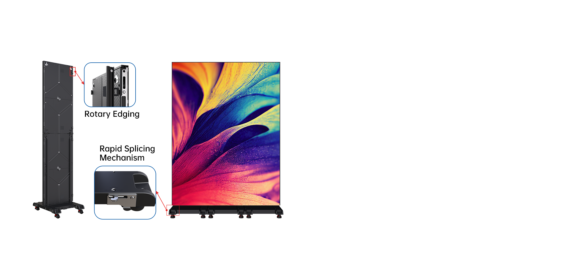 Multi-Screen Splicing Poster Display