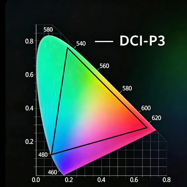 99.9% DCI-P3 Wide Color Gamut