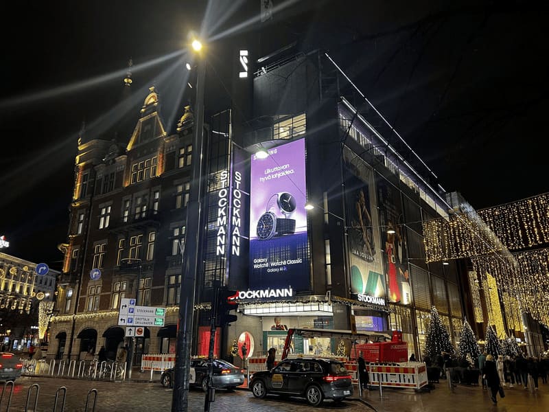 150sqm Transparent LED Display in Finland