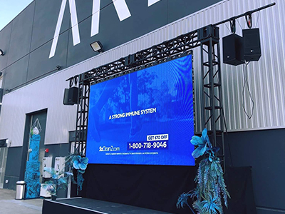 Fabulux Master Series P4.8 Outdoor Rental Display Utilized For AREA15 Opening Week